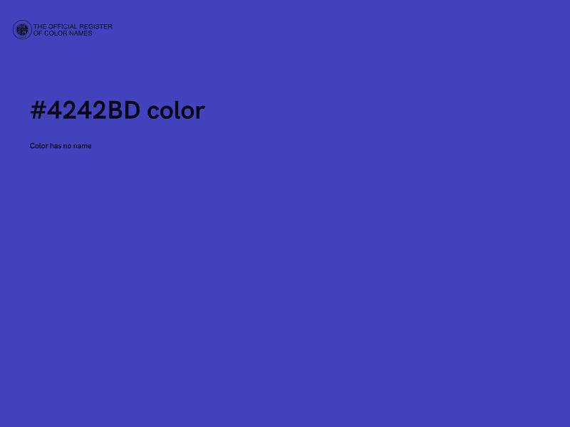 #4242BD color image