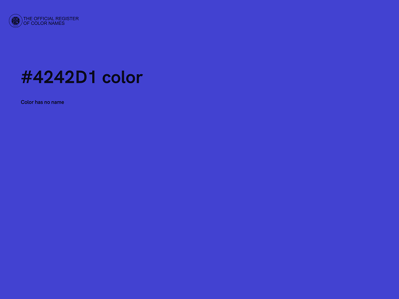 #4242D1 color image