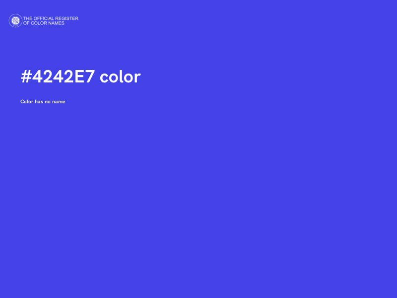 #4242E7 color image