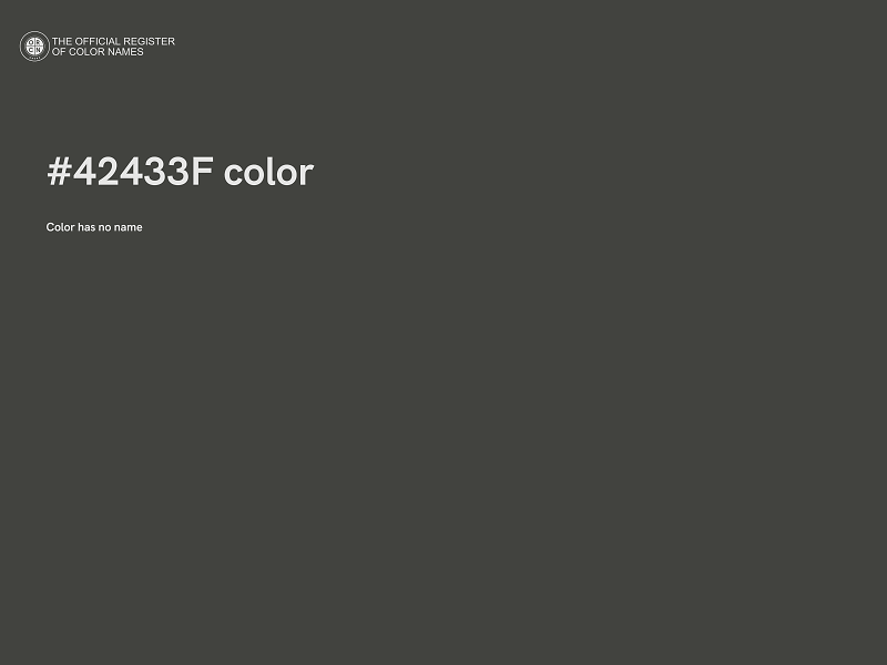 #42433F color image