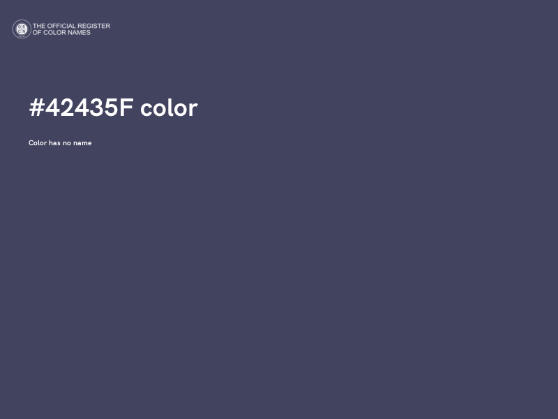 #42435F color image