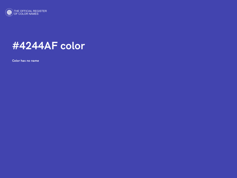 #4244AF color image