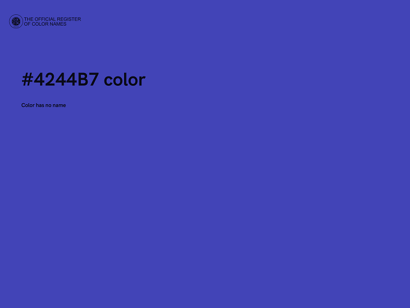 #4244B7 color image