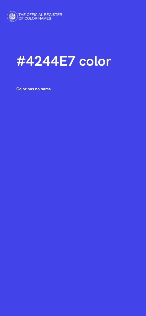 #4244E7 color image