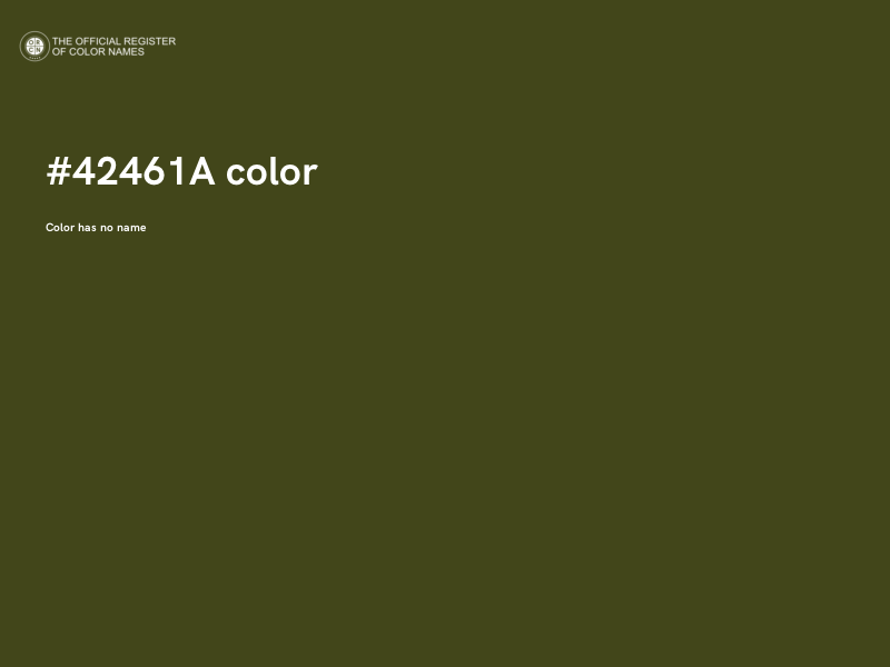 #42461A color image