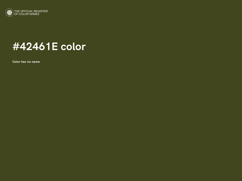 #42461E color image