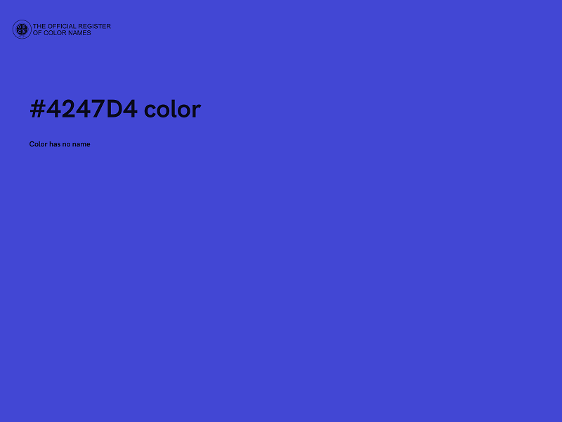#4247D4 color image