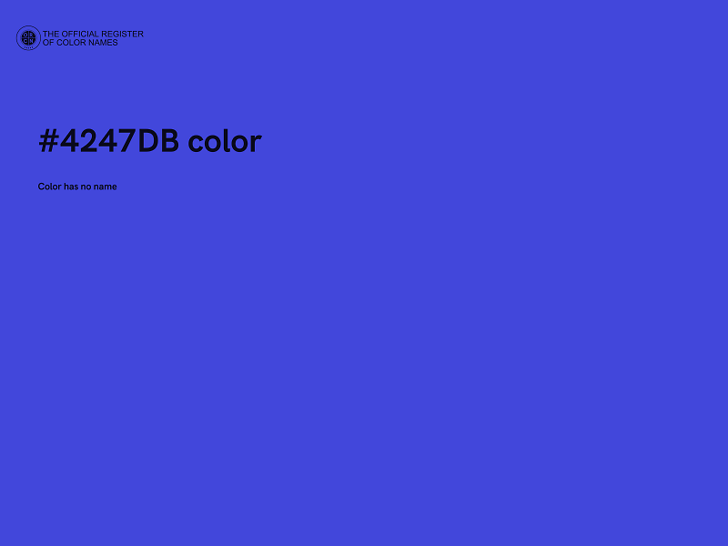#4247DB color image