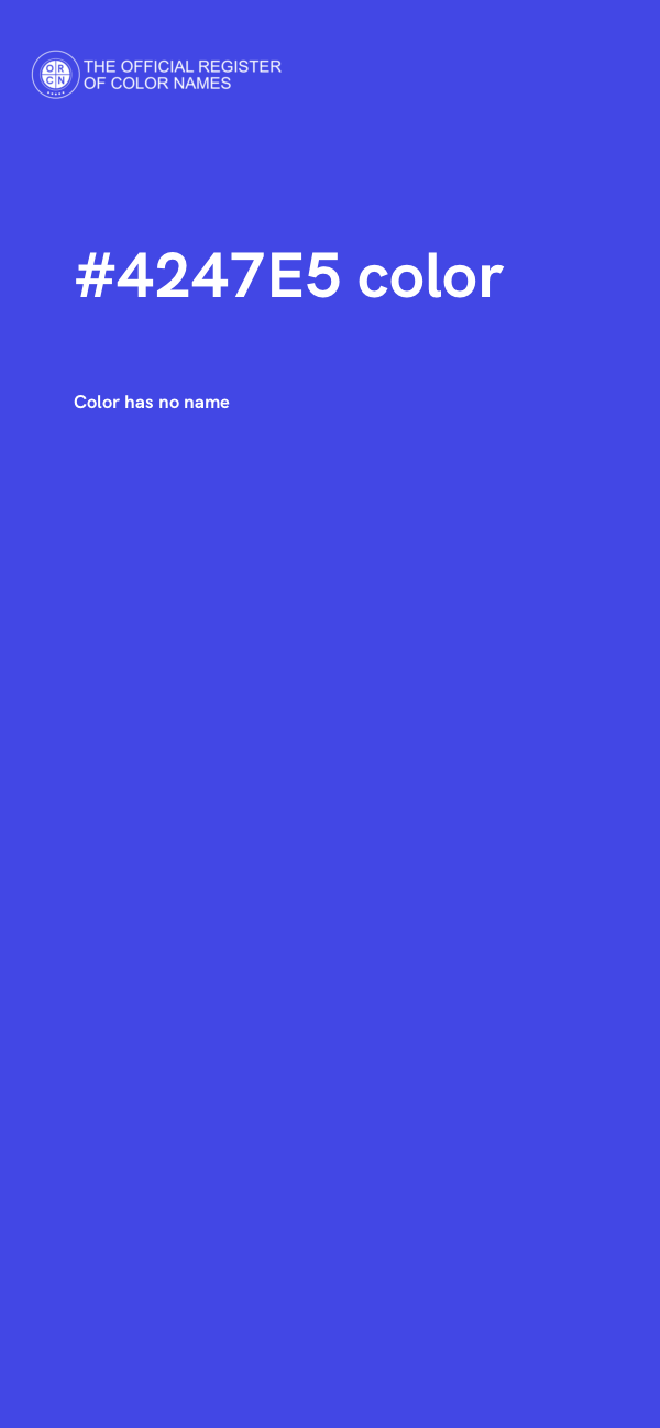 #4247E5 color image