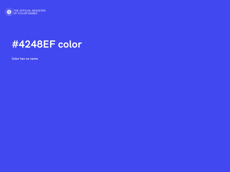#4248EF color image