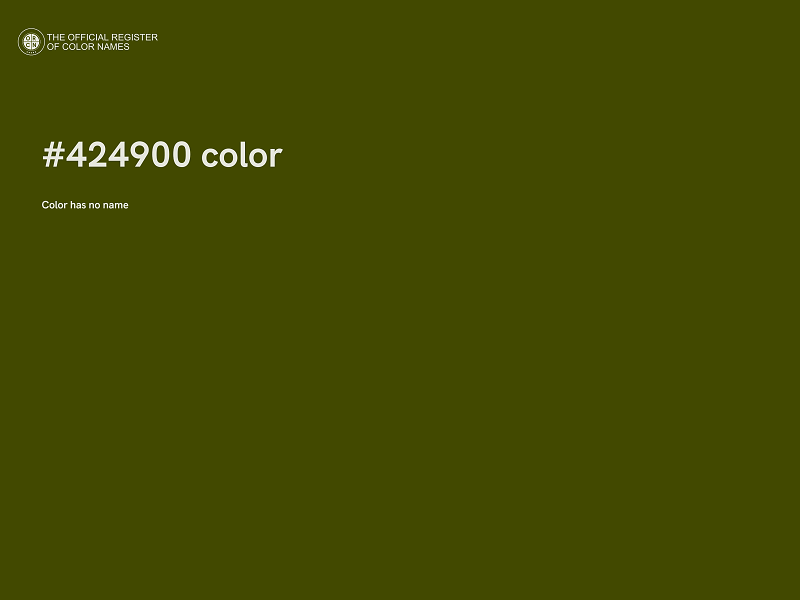 #424900 color image