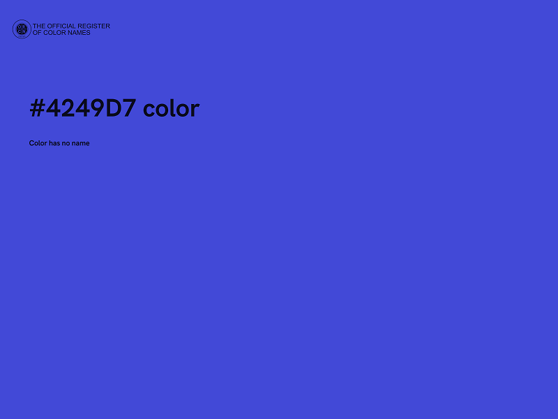 #4249D7 color image