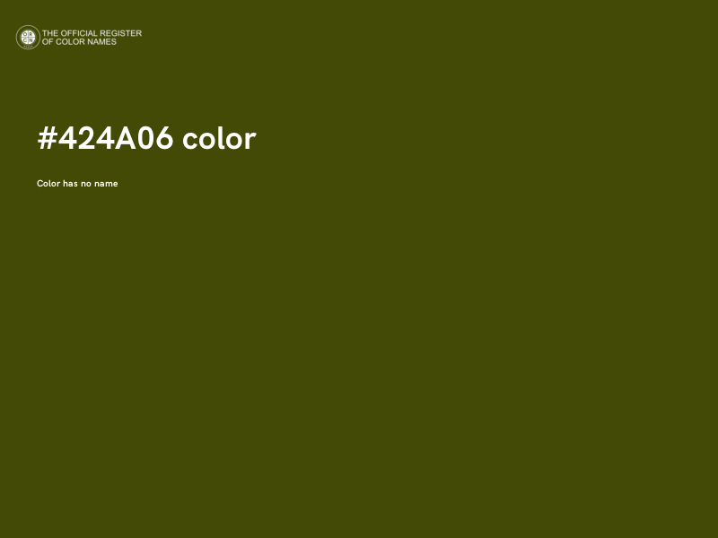 #424A06 color image