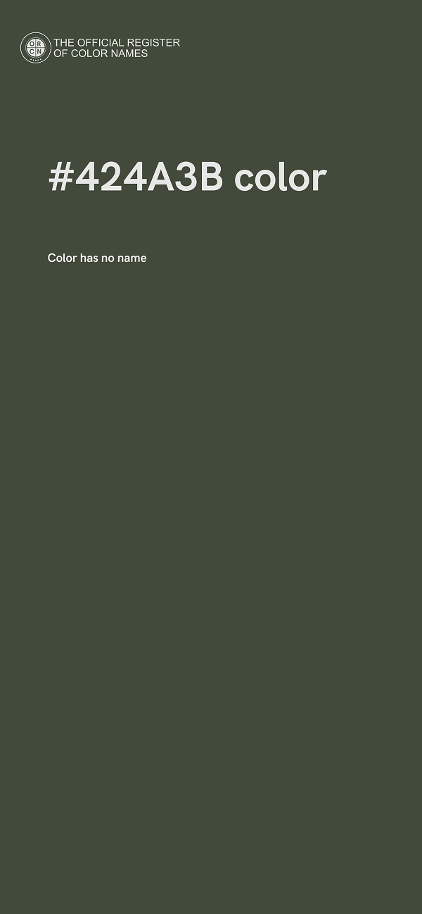 #424A3B color image