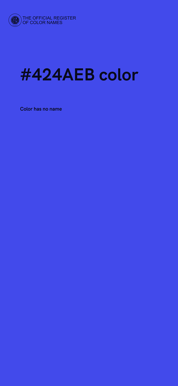 #424AEB color image