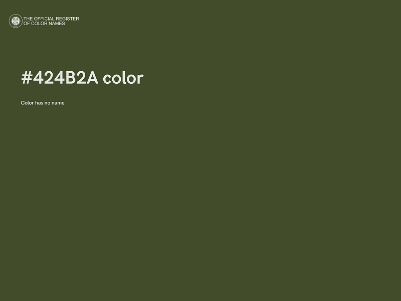 #424B2A color image