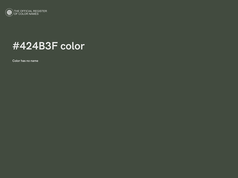 #424B3F color image