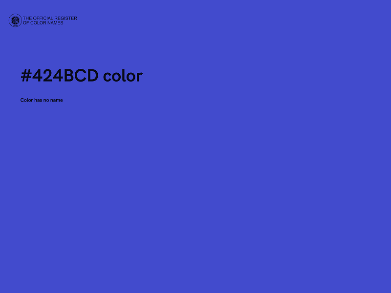 #424BCD color image