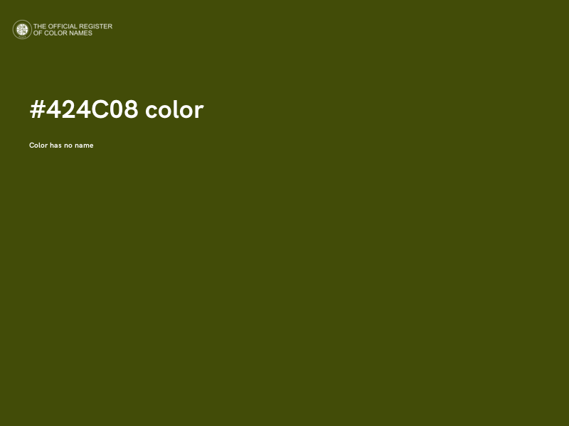 #424C08 color image