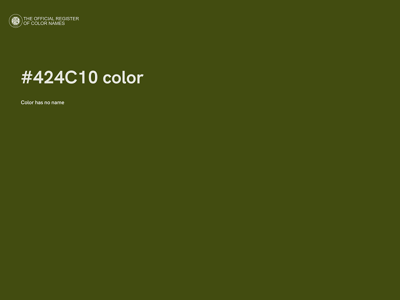 #424C10 color image