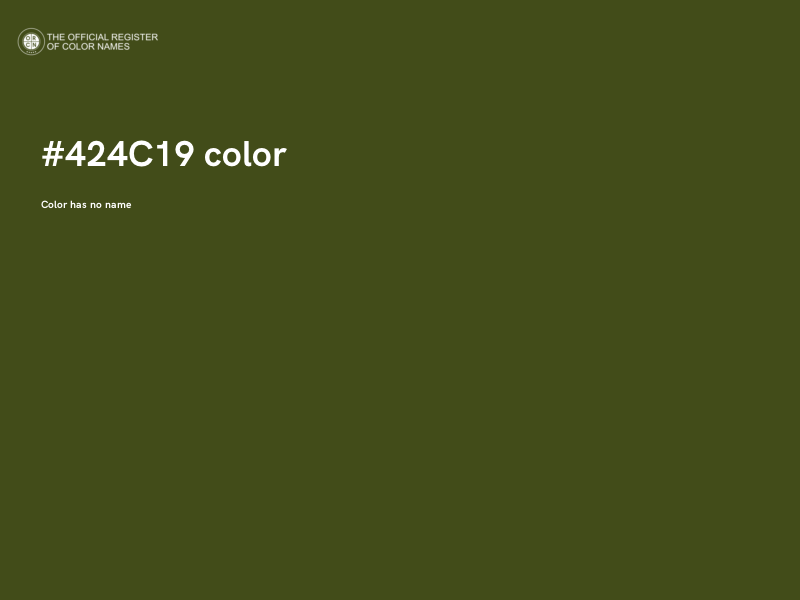 #424C19 color image