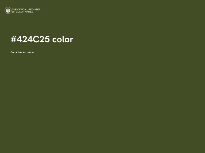 #424C25 color image