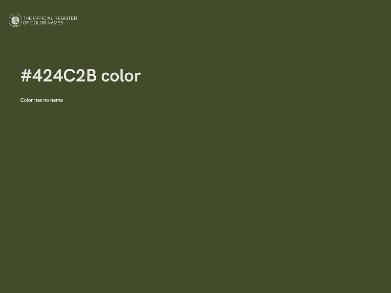 #424C2B color image