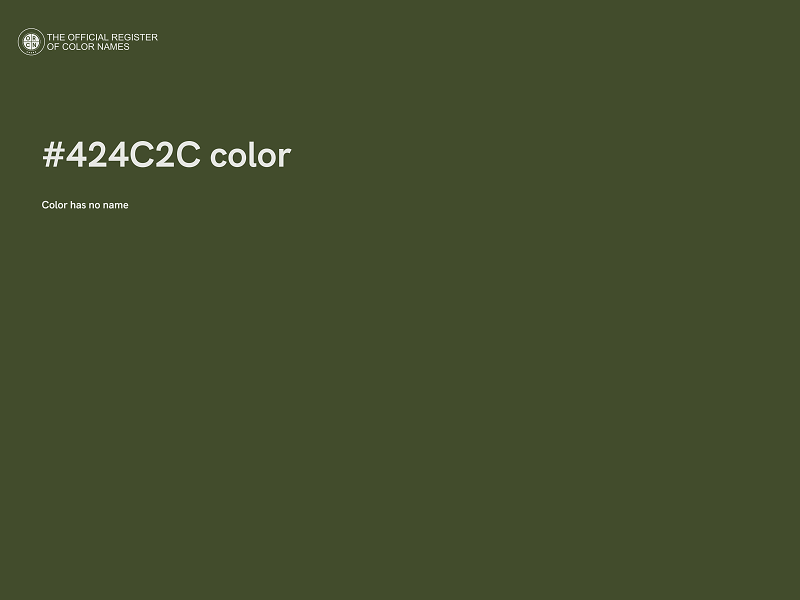 #424C2C color image