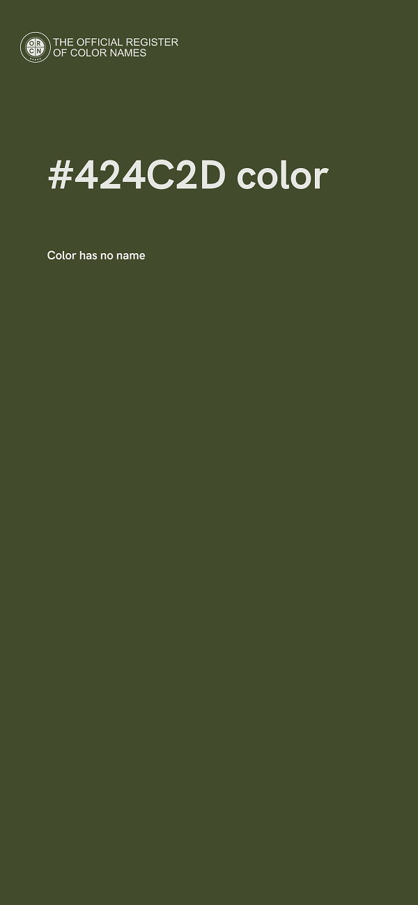 #424C2D color image