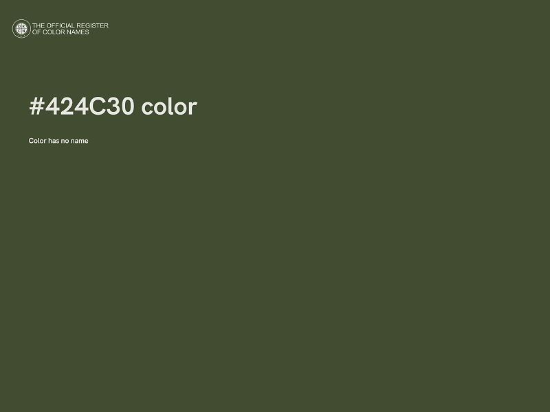 #424C30 color image