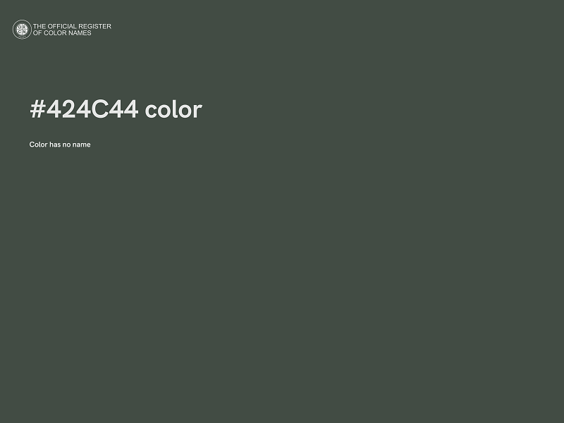 #424C44 color image