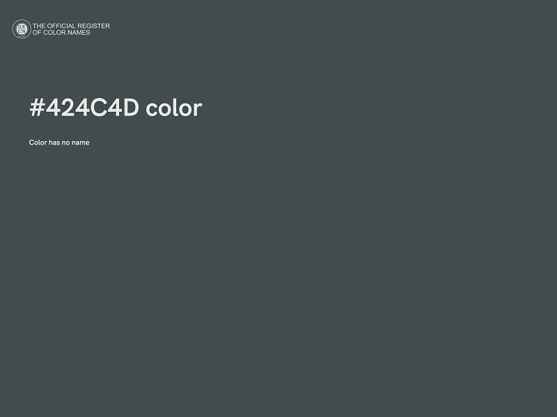 #424C4D color image