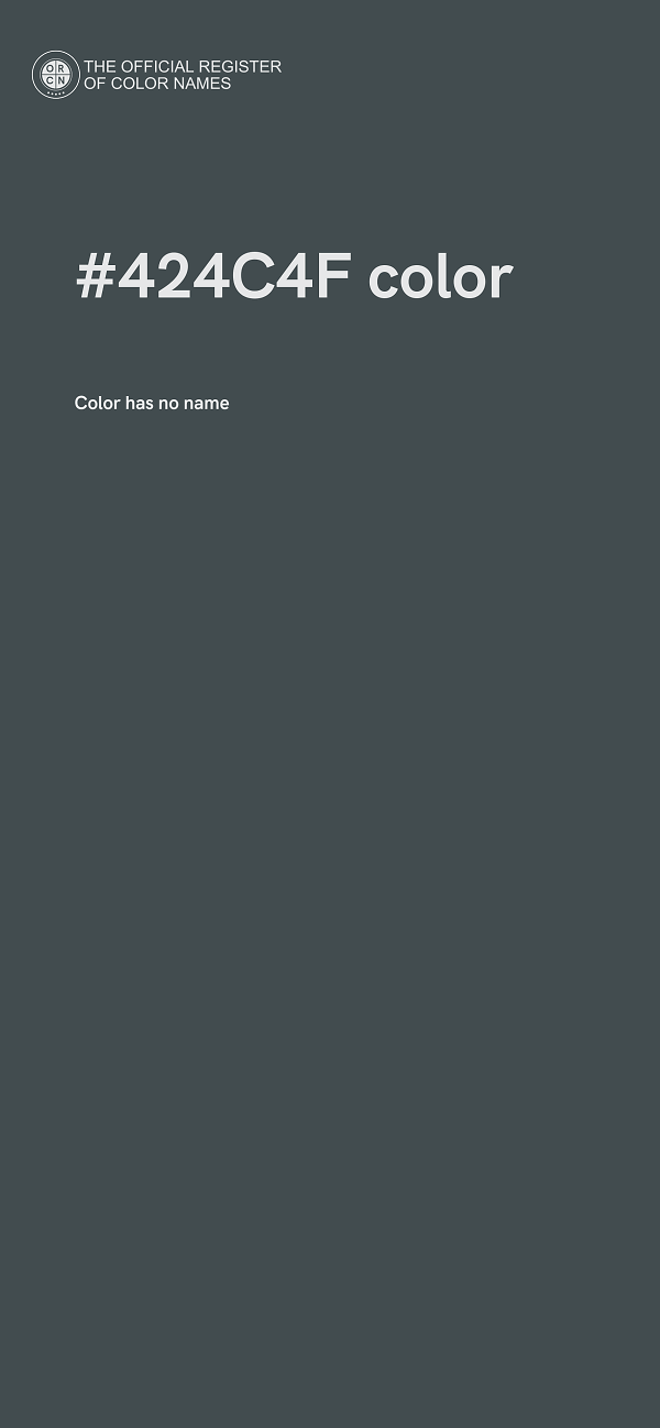 #424C4F color image