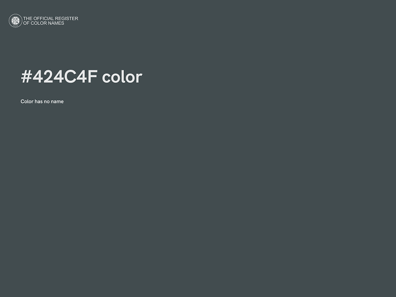 #424C4F color image