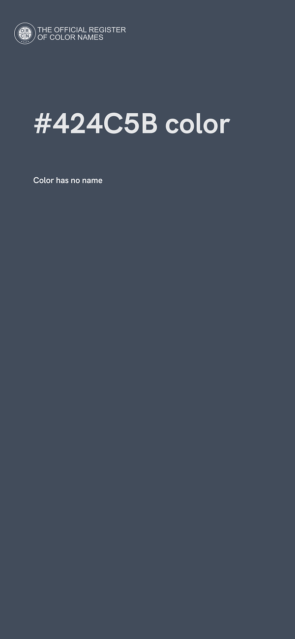 #424C5B color image