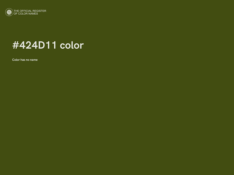 #424D11 color image