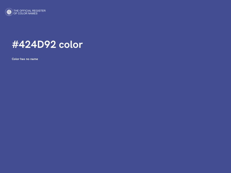 #424D92 color image