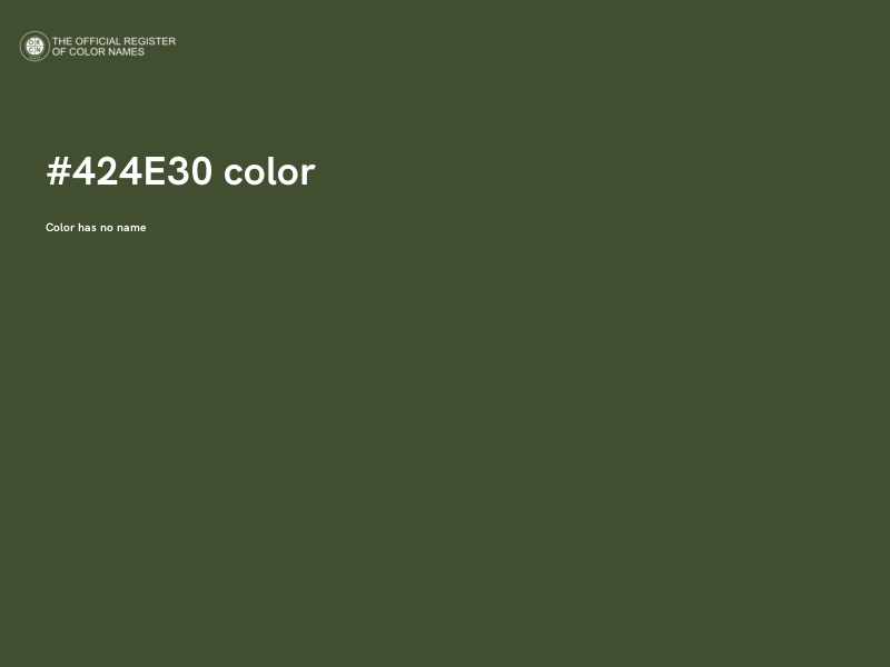 #424E30 color image