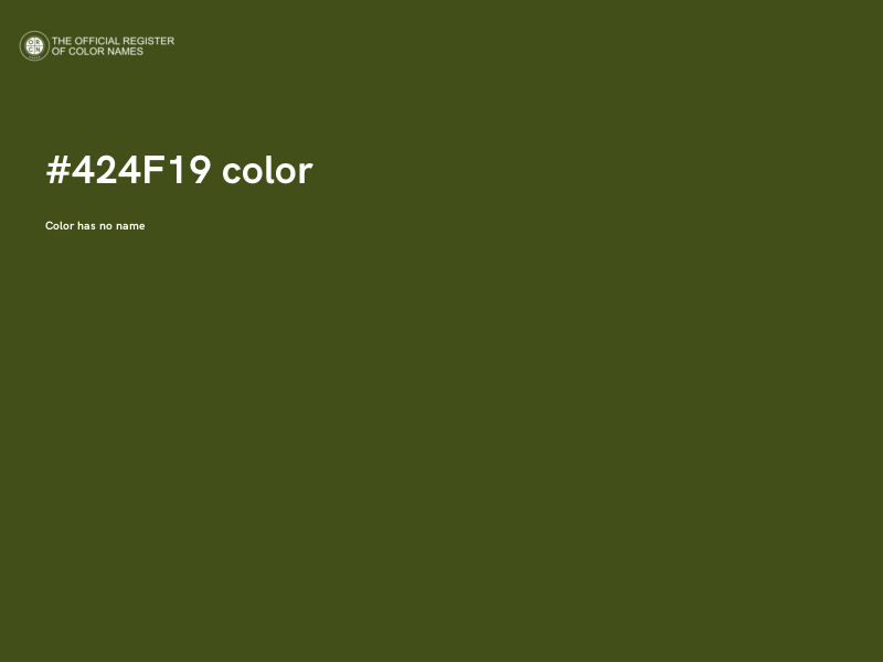 #424F19 color image