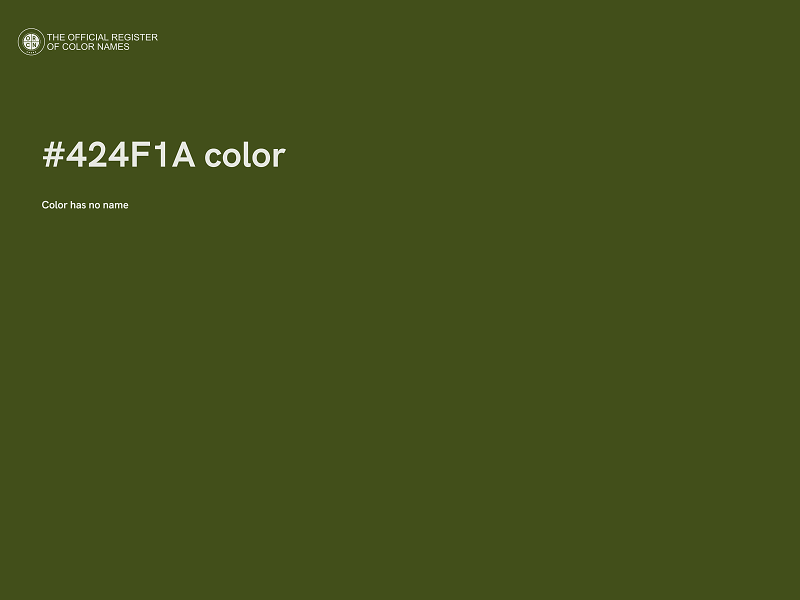 #424F1A color image