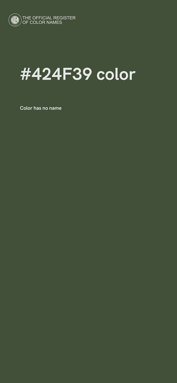 #424F39 color image