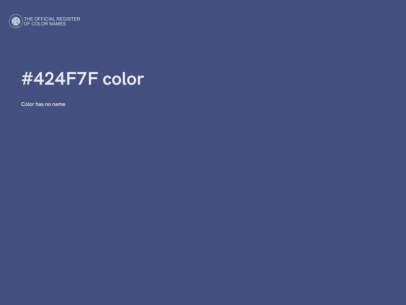#424F7F color image