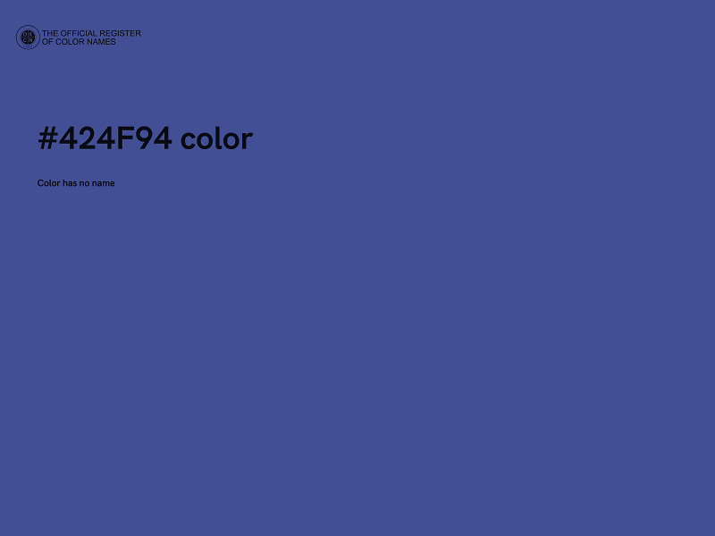 #424F94 color image