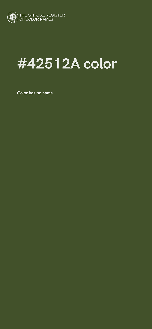 #42512A color image