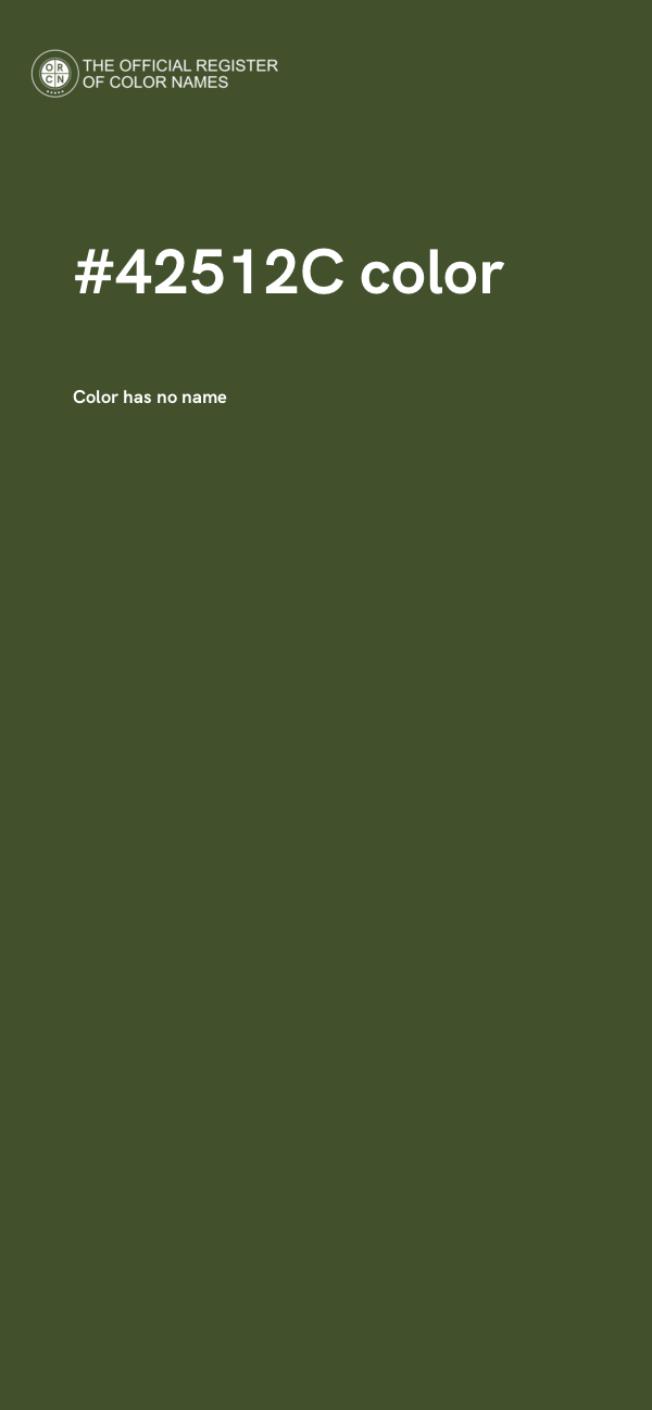 #42512C color image