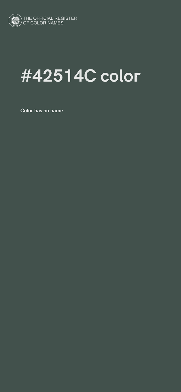 #42514C color image