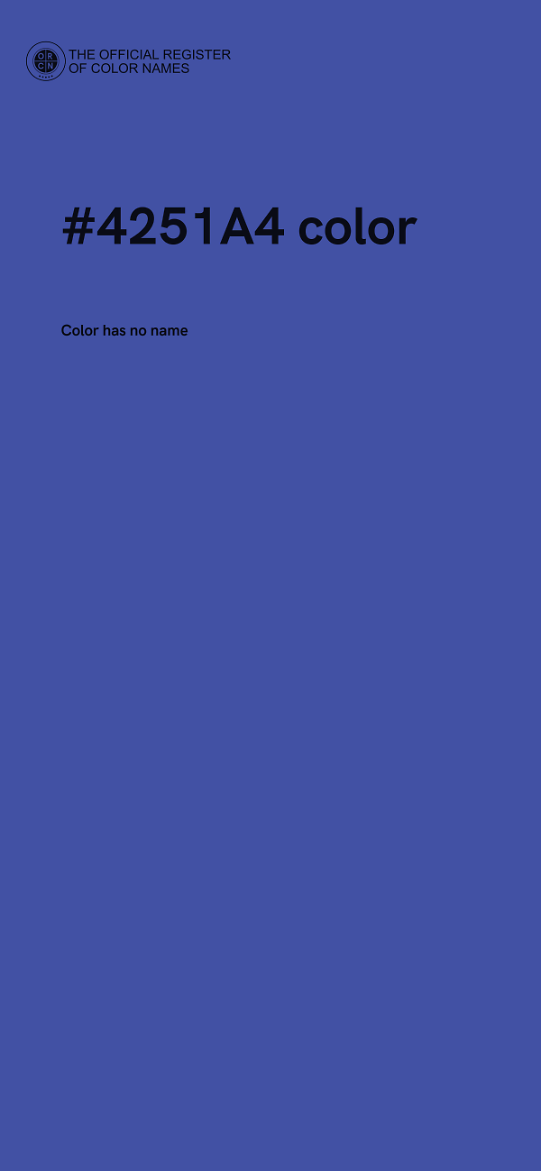 #4251A4 color image