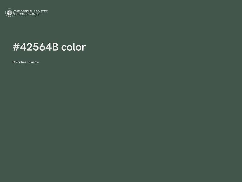 #42564B color image