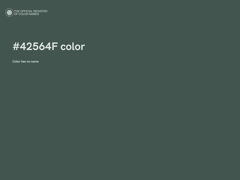 #42564F color image