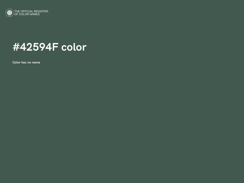 #42594F color image